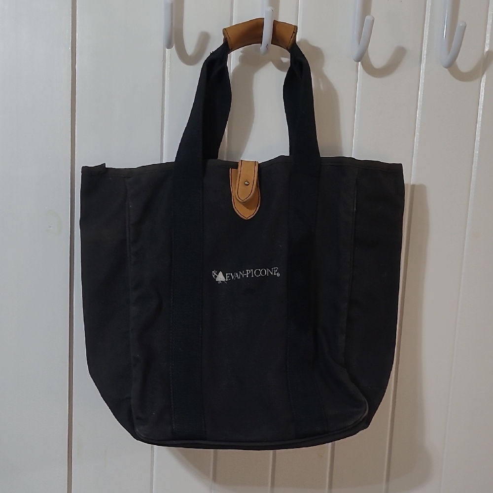 Black Canvas Tote Bag